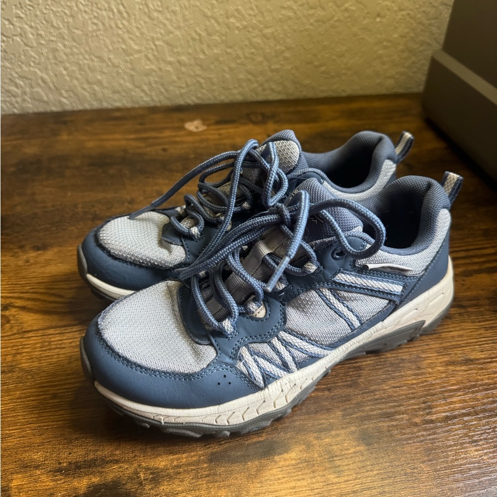Blue and Gray trail Sneakers